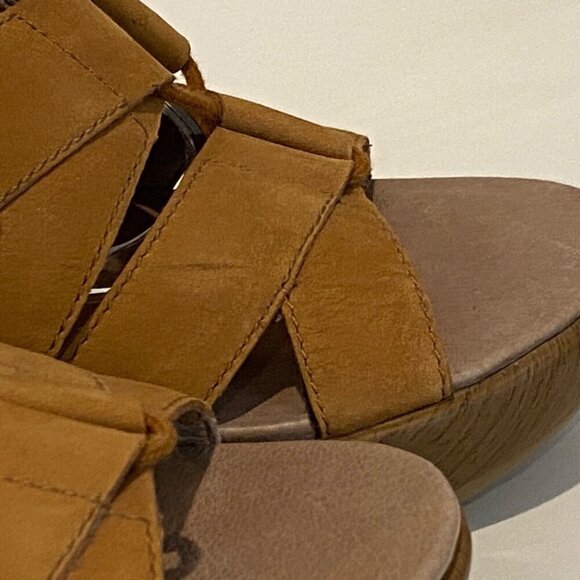 Dansko Janet Slingback Sandals Size 40 US 9  Brown Leather Strappy Lace Up - Picture 11 of 16